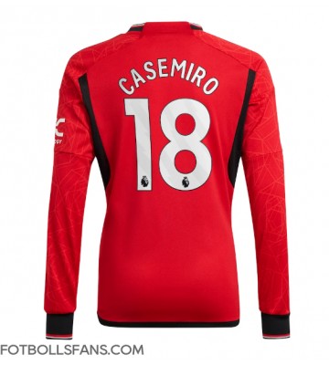 Manchester United Casemiro #18 Replika Hemmatröja 2023-24 Långärmad